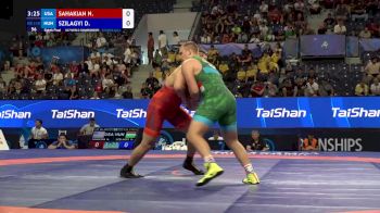 110 kg 1/8 Final - Nicholas Hike SAHAKIAN, United States vs Daniel Szilagyi, Hungary