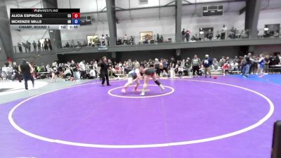 Junior Girls FS - 190 lbs Champ. Round 1 - Alicia Espinoza, CA vs McKenzie Mills, OR