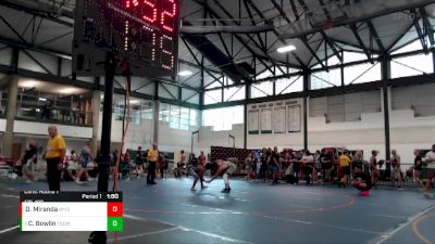 175-190 lbs Cons. Round 1 - Chaz Bowlin, Libertyville Wrestling Club vs Daniel Miranda, Wheeling High School