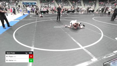 80 lbs Semifinal - Maddox Pope, Keystone Wrestling Club vs Wyatt Haire, HURRICANE WRESTLING ACADEMY