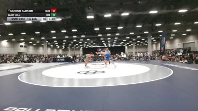 157 lbs Champ. Rd Of 128 - Cannon Klukvin, Kansas City Training Center vs Jake Hill, Burnett Trained Wrestling