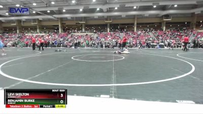 95-100 lbs Cons. Semi - Benjamin Burke, Bobcat vs Levi Skelton, Garden City