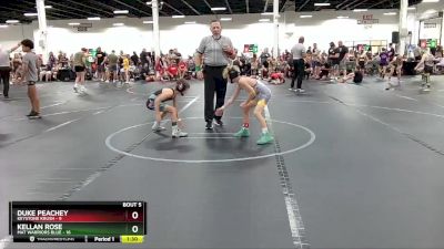 68 lbs Round 2 (6 Team) - Duke Peachey, Keystone Krush vs Kellan Rose, Mat Warriors Blue