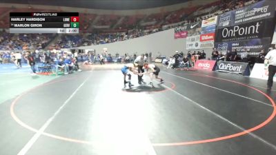 2A/1A Boys 126 Quarterfinal - Marlon Giron, Gervais Boys vs Harley Hardison, Lowell Boys