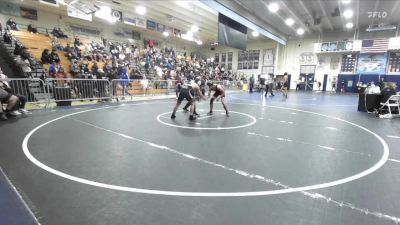 132 lbs Champ. Round 1 - Massimo Ortiz, Servite vs Trajan Cass, Paloma Valley