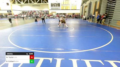 285A lbs Rr Rnd 1 - Nathan Taylor, Lehigh vs Brady Colbert, Army West Point