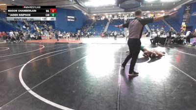 190 lbs Cons. Round 4 - Mason Chamberlain, Malvern Prep vs Jaden Simpson, Camden Catholic