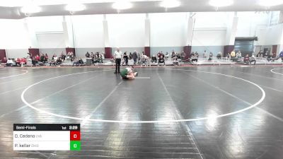 157 lbs Semifinal - Dylan Cedeno, Virginia vs Peyten Kellar, Ohio
