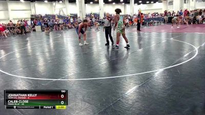 190 lbs Round 3 (8 Team) - Caleb Close, MAWA Blue vs Johnathan Kelly, Team STL Orange