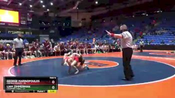 106 lbs Quarterfinals (8 Team) - Liam Zimmerman, Lockport (Twp.) vs George Marinopoulos, Chicago (Marist)