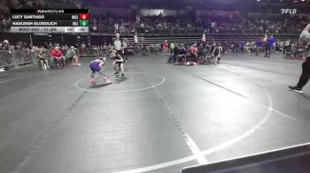 70 lbs Quarterfinal - Lucy Santiago, Hazlet Hawks vs Hadleigh Glogolich, Hill Valley