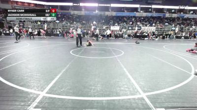 55 lbs Semifinal - Ryker Carr, SlyFox Wr Ac vs Jackson McDougall, Gulf Coast WC