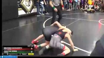 70 lbs Semifinal - Brayden Hackworth, East Clinton vs Preston Kerns, Urbana