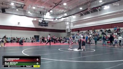 59-63 lbs Round 1 - Ella Beasley, Center Grove WC vs Eli Grindstaff, Monrovia WC