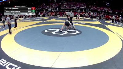 D1-106 lbs Cons. Round 1 - Caleb Snyder, Mount Vernon vs Greyson Boner, Harrison