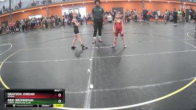 65 lbs Champ. Round 1 - Grayson Jordan, SCSOW vs Reid Bronniman, Cobra Wrestling Club