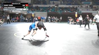 132 lbs Consi Of 8 #1 - Danny Jones, Wando vs Cole Wartinger, Fort Mill