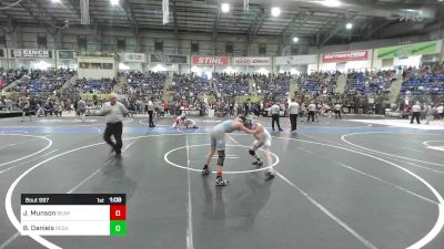 120 lbs Round Of 32 - Jerricho Munson, Bear Cave vs Brayden Daniels, Resurrection Christian