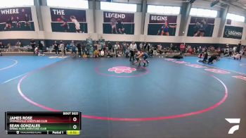92 lbs 3rd Place Match - Sean Gonzales, Spring Klein Wrestling Club vs James Rose, Stephenville Wrestling Club