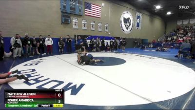 165 lbs Champ. Round 2 - Matthew Allison, Liberty (Bakersfield) vs Fisher Amabisca, Roosevelt