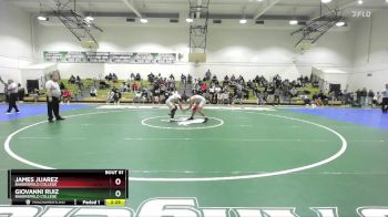 157 lbs Quarterfinal - James Juarez, Bakersfield College vs Giovanni Ruiz, Bakersfield College