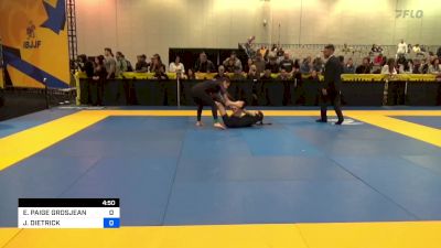 ERICA PAIGE GROSJEAN vs JENNIFER DIETRICK 2023 World IBJJF Jiu-Jitsu No-Gi Championship