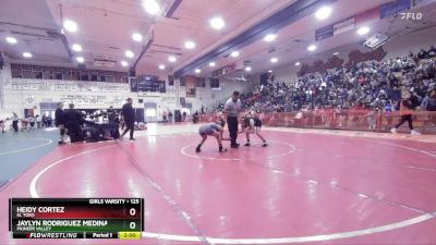125 lbs Champ. Round 2 - Heidy Cortez, El Toro vs Jaylyn Rodriguez Medina, Pioneer Valley