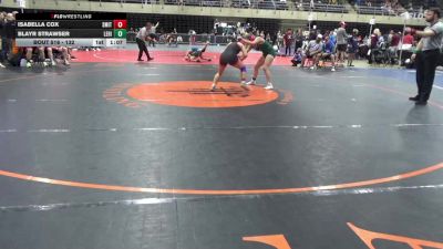 132 lbs 7th Place - Isabella Cox, Smithsburg vs Blayr Strawser, Lehighton