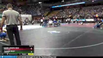 126 Class 2 lbs Semifinal - David Joseph Rice, Wright City vs Tanner Riley, Cameron