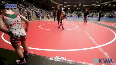 43 lbs 3rd Place - Cole Terrell, F-5 Grappling vs Eagan Luxton, Bartlesville Wrestling Club