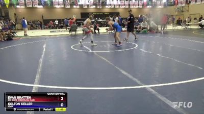 138 lbs Quarterfinal - Evan Bratten, Big Game Wrestling Club vs Kolton Keller, Iowa