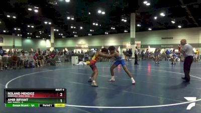 132 lbs Round 2 (6 Team) - Roland Mendoz, Nebraska Wave Hogs vs Amir Bryant, Indy Giants