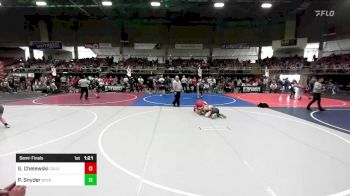 106 lbs Semifinal - Gage Chelewski, Colorado Outlaws vs Porter Snyder, Byers