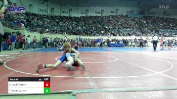 118 lbs Round Of 64 - Conner McEntire, Sand Springs HS vs Tucker Alberty, Sapulpa