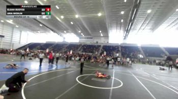 43 lbs Round Of 16 - Elijah Bustos, Silvaback Training Center vs Aria Modlin, Riverside Rascals