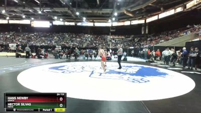 2A 113 lbs Quarterfinal - Hans Newby, Grace vs Hector Silvas, Firth