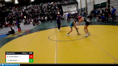 100-109 lbs Quarterfinal - CeeAnn McIntosh, Midwest Destroyers vs Grace Schernikau, Centennial Wrestling Club