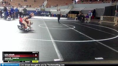 D1-120 lbs Cons. Round 1 - Levi Adair, Mountain View Hs (Mesa) vs SAMUEL GARCIA, Cesar Chavez