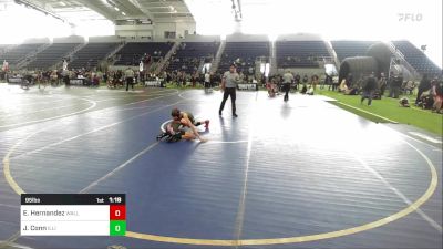 95 lbs Quarterfinal - Enrique Hernandez, Wallace vs Jesse Conn, Illinois Valley Youth Wrestling