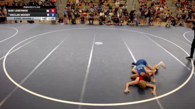 86 lbs Cons. Round 2 - Jase Lesetmoe, MN vs Declan Moody, WI
