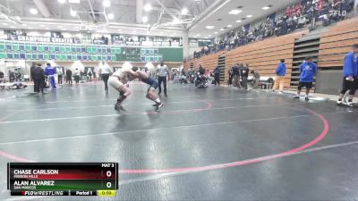 132 lbs Champ. Round 1 - Alan Alvarez, San Marcos vs Chase Carlson, Mission Hills