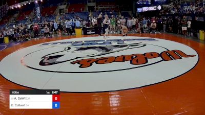 113 lbs Cons 16 #1 - Atlee DeWitt, IA vs Evan Colbert, OK