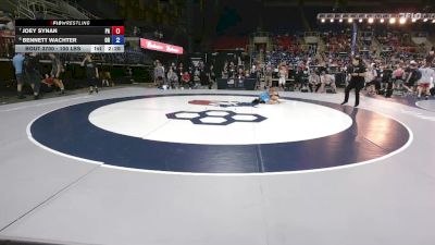 100 lbs 5th Place Match - Joey Synan, PA vs Bennett Wachter, OH