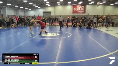 160 lbs Quarterfinal - James Balduf, Guerrilla Wrestling Associatio vs Caleb Schmeck, Bull Island Grappling