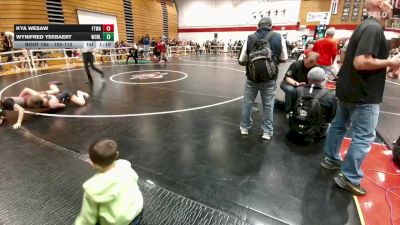 102-112 lbs Cons. Round 3 - Wynifred Ysebaert, Worland Middle School vs Kya Wesaw, Fort Washakie Middle School