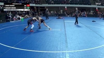 85 lbs Champ. Round 2 - Owen Runge, Hawkeye Wrestling Academy vs August Kruse, Centennial Youth Wrestling