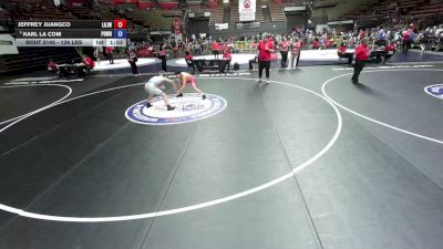 126 lbs Cons. Semis - Jeffrey Juangco, Lion Of Judah Wrestling Academy vs Karl La Com, Poway Wrestling