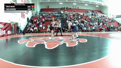 285 lbs Cons. Round 3 - Nick Dean, Wadsworth vs Joe Porter, Barberton