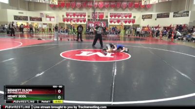 80 lbs Cons. Semi - Henry Seidl, ANML vs Bennett Olson, Rum River Wrestling