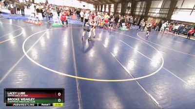 125 lbs Cons. Round 3 - Brooke Weakley, Champions Wrestling Club vs Lacey Lube, Uintah Girls Jr High